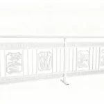 Aluminium alloy guardrail