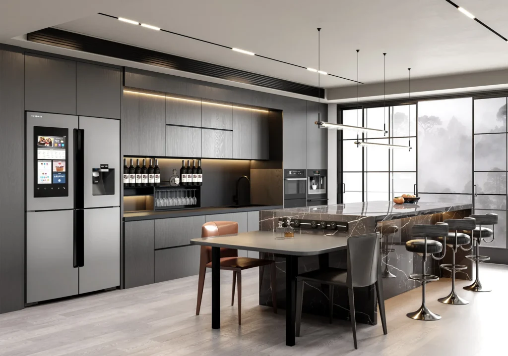Waterproof aluminum kitchen cabinet project for customized living spaces