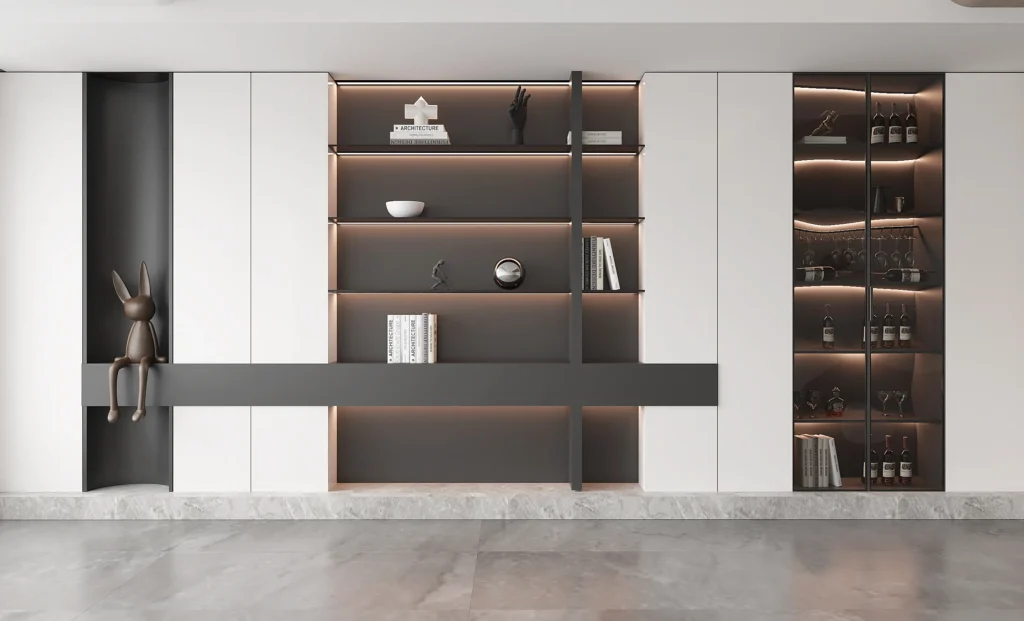 Aluminium alloy bookcase