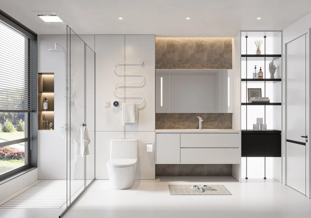 Waterproof aluminium alloy bathroom cabinet