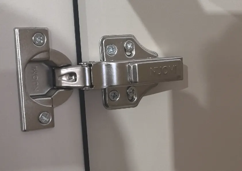 Aluminum alloy bathroom cabinet hardware hinge